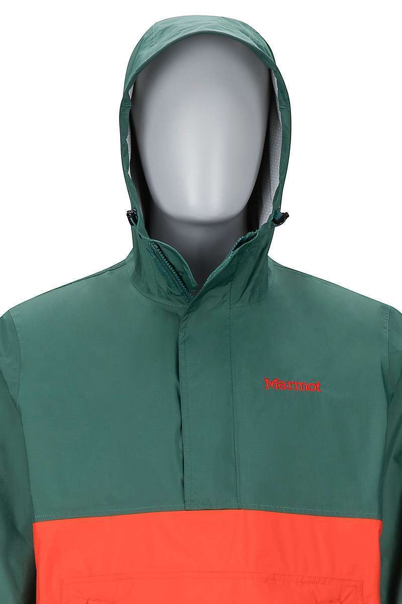 Marmot PreCip Anorak #43860 Mallard Green/Mars Orange