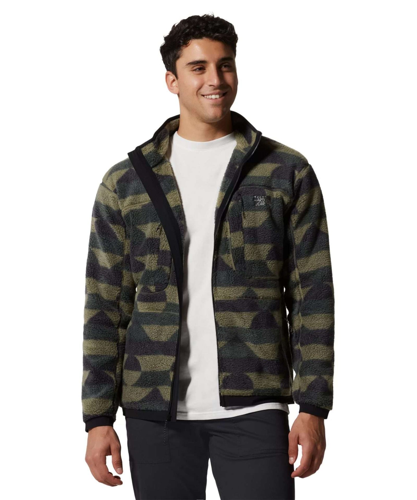 Mountain Hardwear Men's Southpass™ Fleece Full Zip #1957211-397 Stone Green Geoland 3