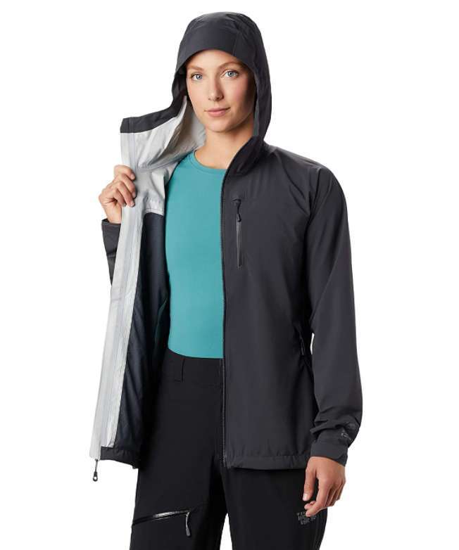 Mountain Hardwear Women's Stretch Ozonic Jacket #1765111-004 Dark Storm