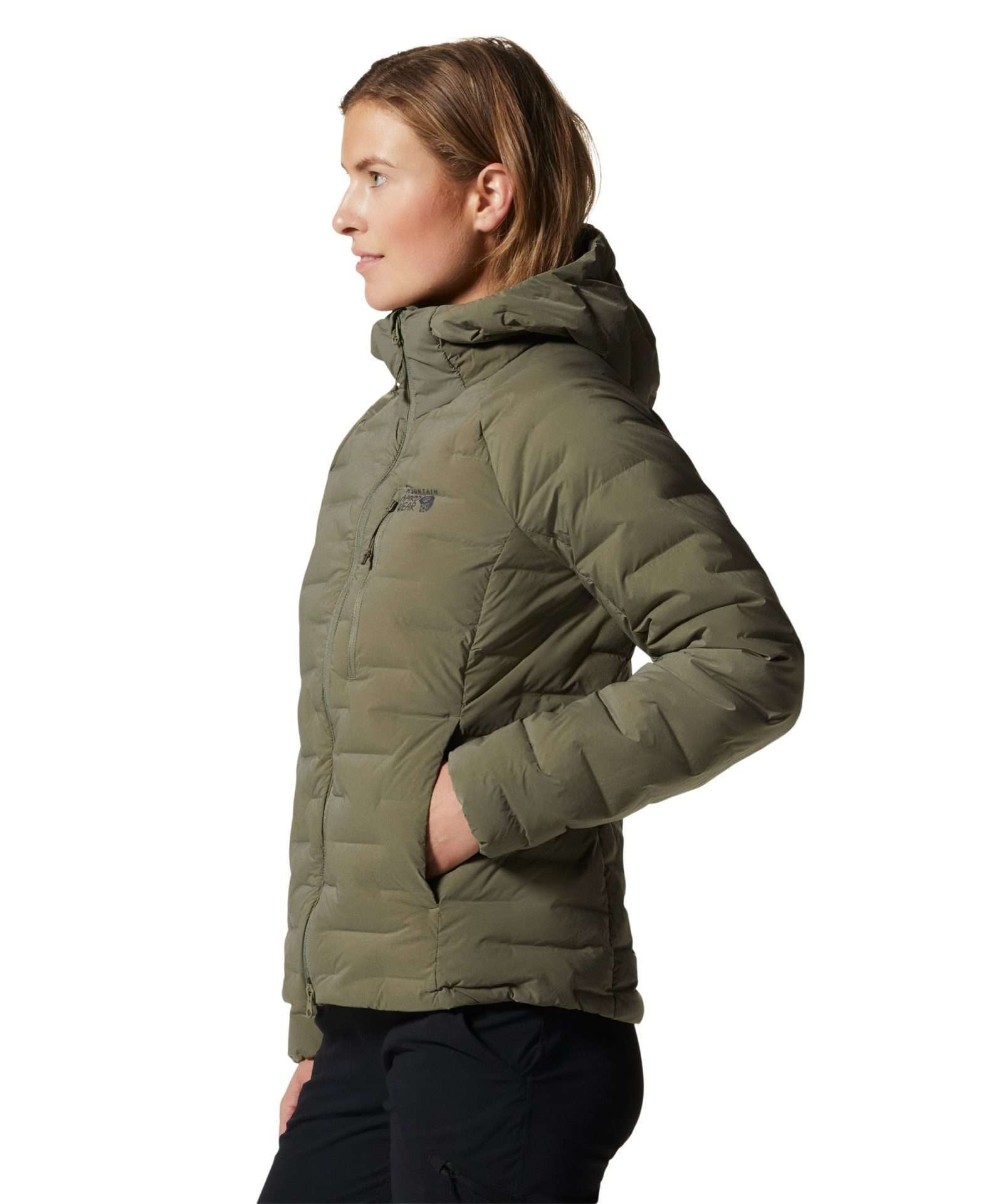 Mountain Hardwear Women's Stretchdown™ Hoody #1943271-397 Stone Green