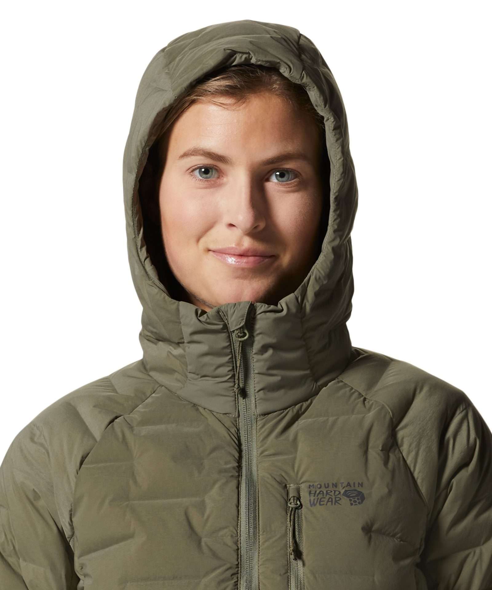 Mountain Hardwear Women's Stretchdown™ Hoody #1943271-397 Stone Green