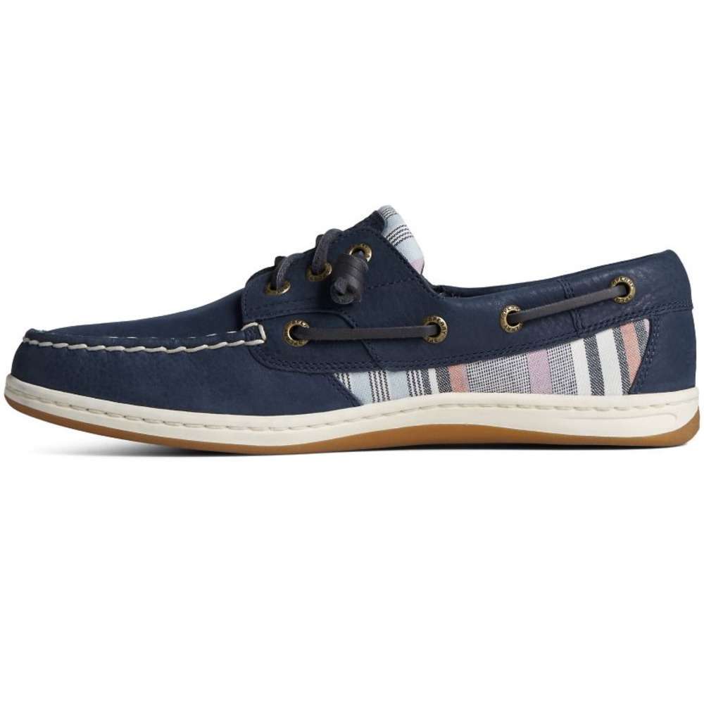 Women’s Songfish Leather Striped Boat Shoe