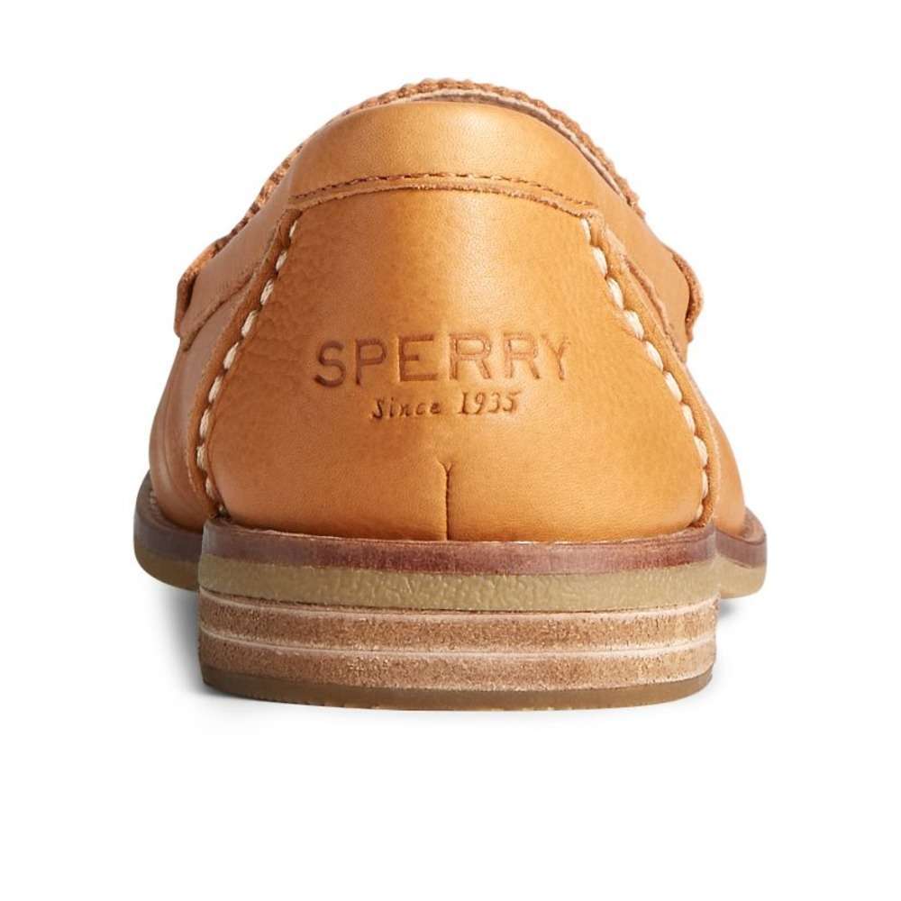 Sperry Women's Seaport Penny Leather Loafer - Tan