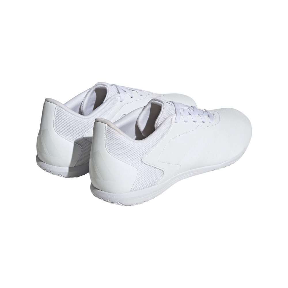 A pair of white Adidas Predator Accuracy.4 Indoor Sala Soccer Shoes.