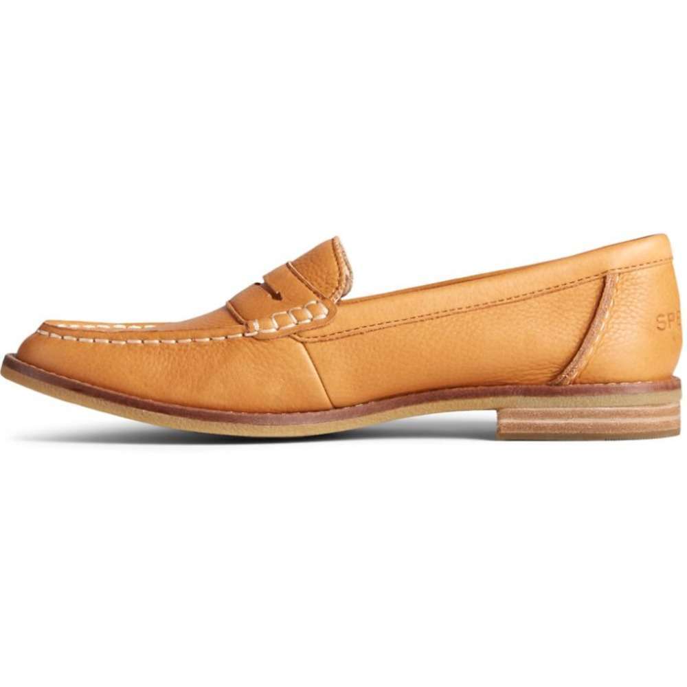 Sperry Women's Seaport Penny Leather Loafer - Tan