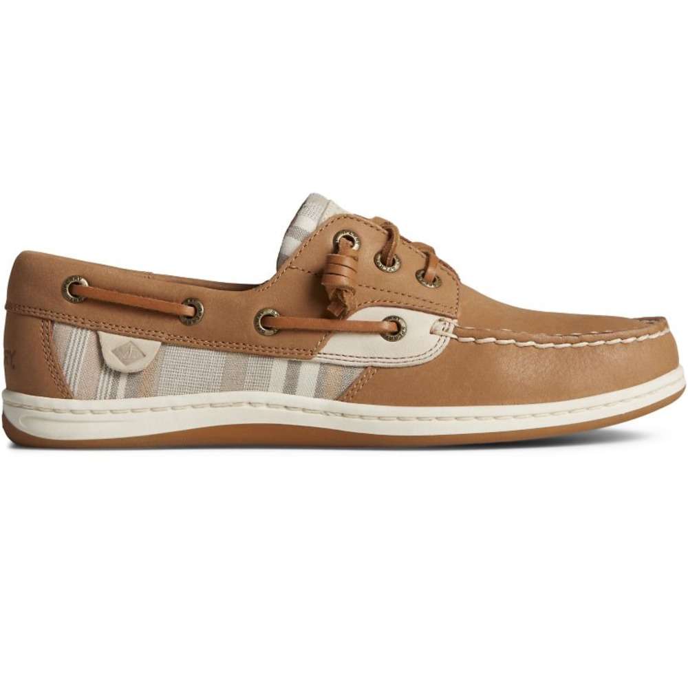 Sperry Women's Songfish Leather Striped Boat Shoe