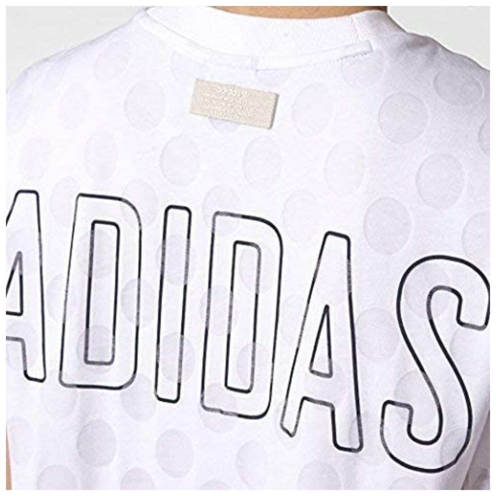Adidas Women's Burnout Dots T-shit with dotted mesh detail on the back