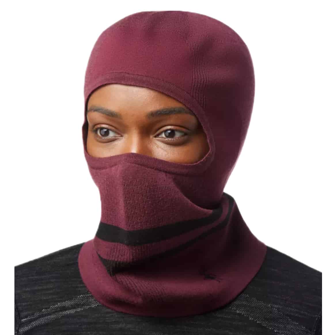 Smartwool Unisex Intraknit Merino Tech Balaclava - Black Cherry