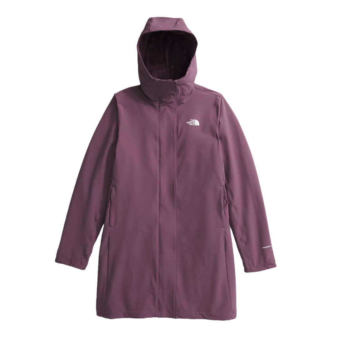 The North Face Women’s Shelbe Raschel Parka, wind-resistant and water-repellent with soft fleece lining for warmth and comfort.
