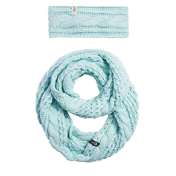 The North Face Cable Ear gear & Scarf Box Set #NF0A356DMBV TNF BLACK