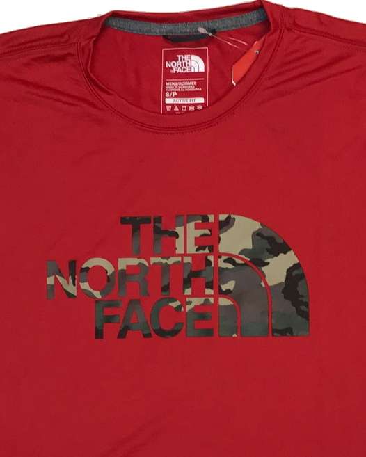 TNF RED/Woodland Camo Army
