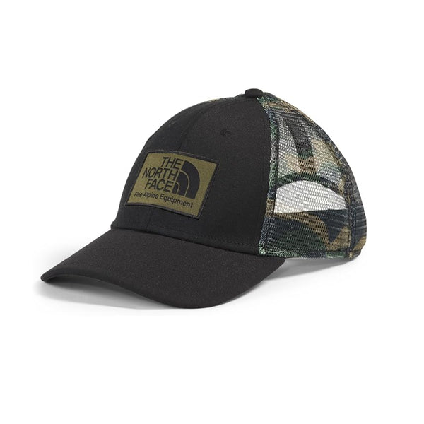 The North Face Mudder Trucker Hat with mesh back and logo patch.