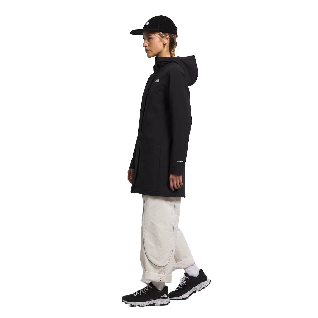 The North Face Women’s Shelbe Raschel Parka, wind-resistant and water-repellent with soft fleece lining for warmth and comfort.