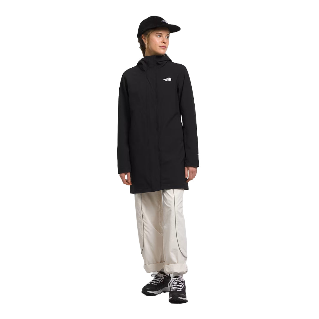 The North Face Women’s Shelbe Raschel Parka, wind-resistant and water-repellent with soft fleece lining for warmth and comfort.