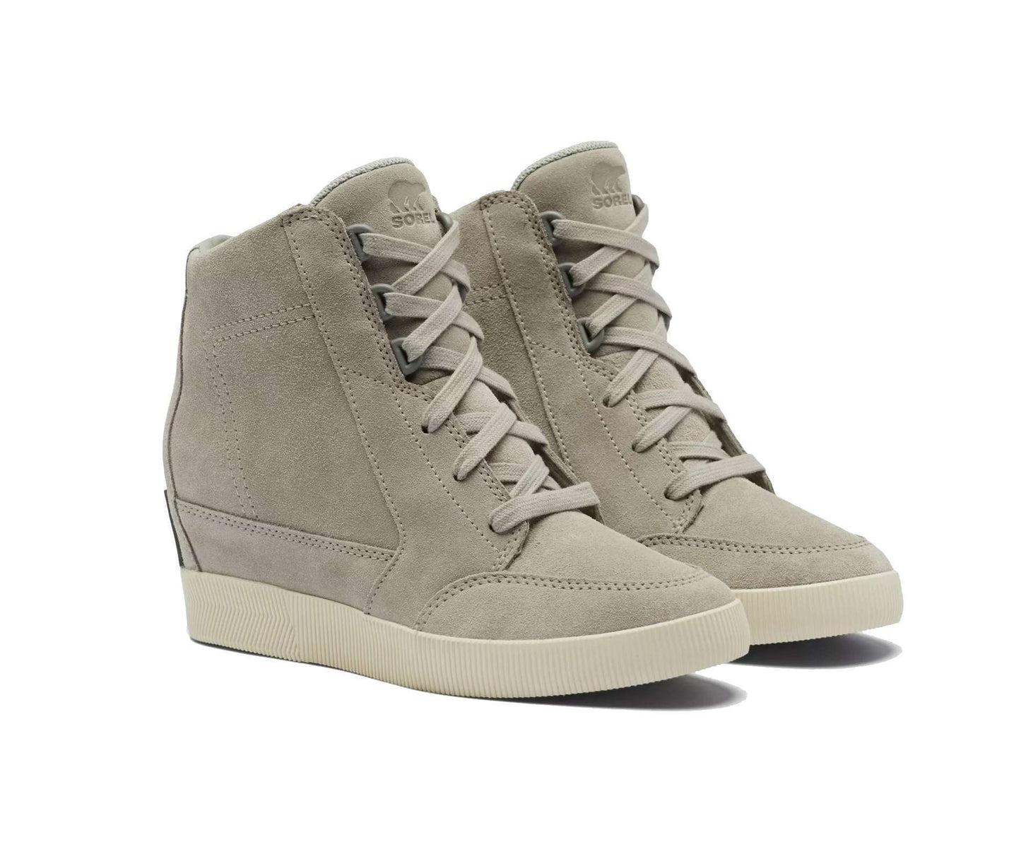 SOREL WOMEN'S OUT N ABOUT™ WEDGE BOOTIE, NL4913-081, Dove -Quarry