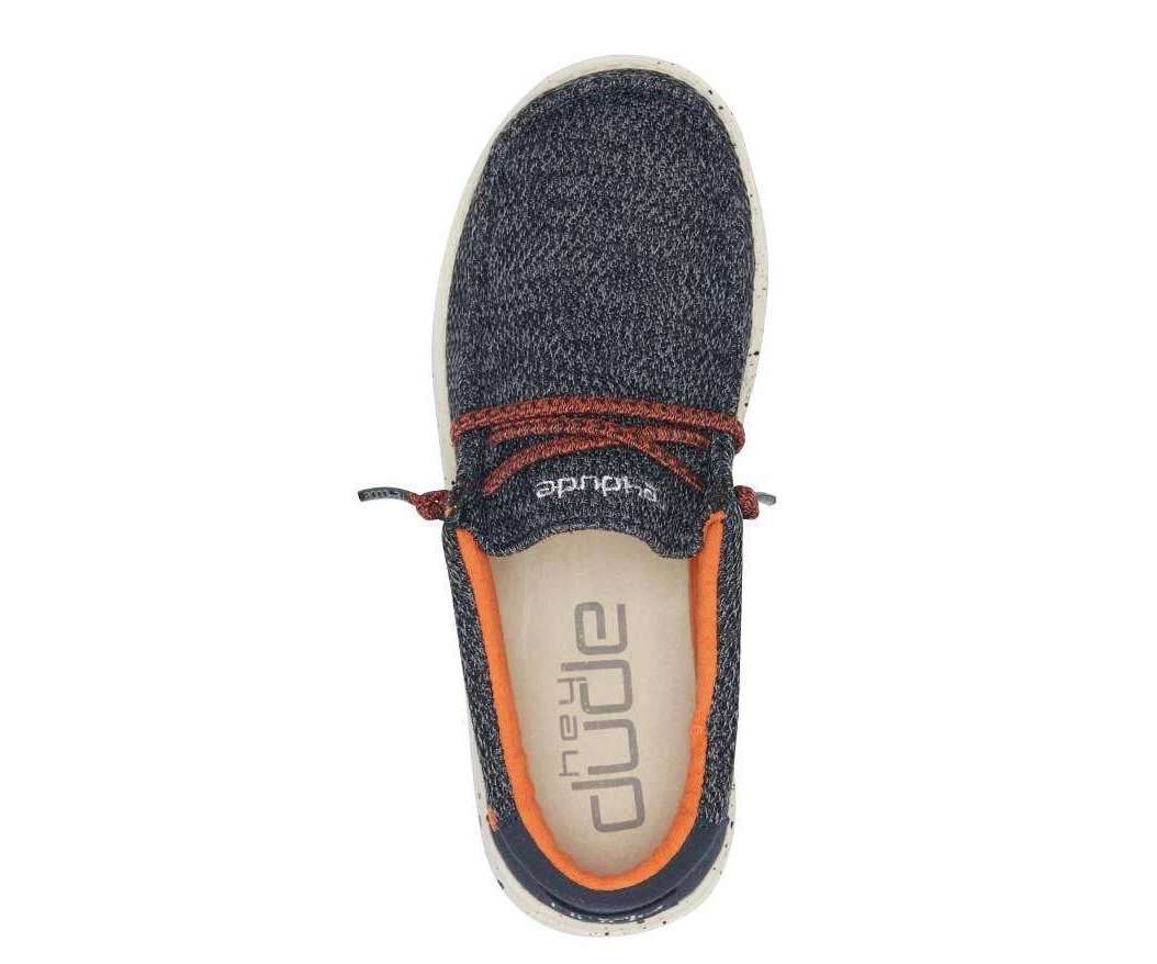 Hey Dude Youth Wally Youth Shoes 130132118 Ocean Blue