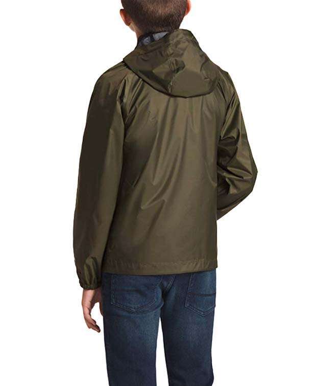 The North Face Boys' Zipline Rain Jacket Taupe Green
