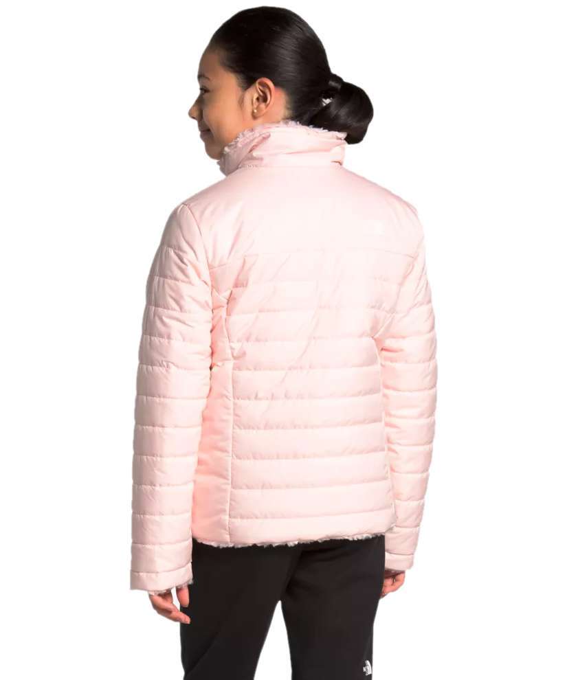 The North Face Girls' Mossbud Swirl Reversible Jacket (Pink Salt)