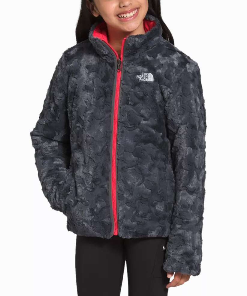 The North Face Girls' Mossbud Swirl Reversible Jacket (Paradise Pink)