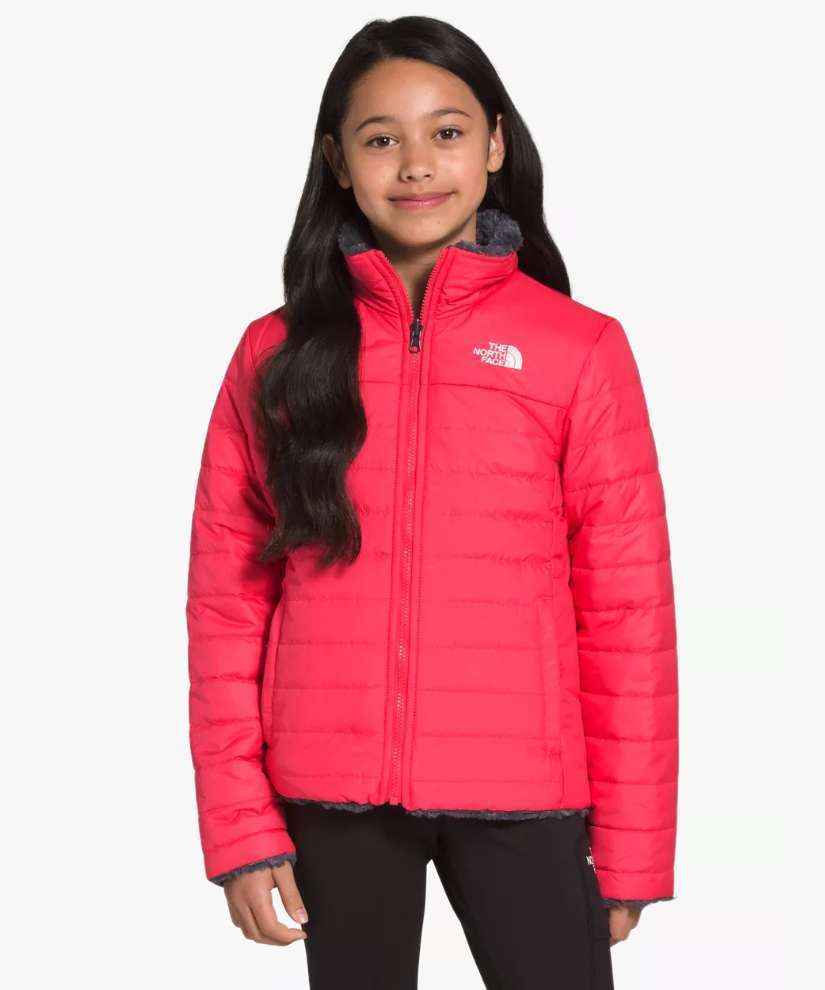 The North Face Girls' Mossbud Swirl Reversible Jacket (Paradise Pink)