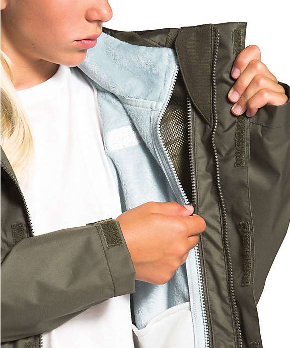 The North Face Girls' Osolita Triclimate Jacket (New Taupe Green)