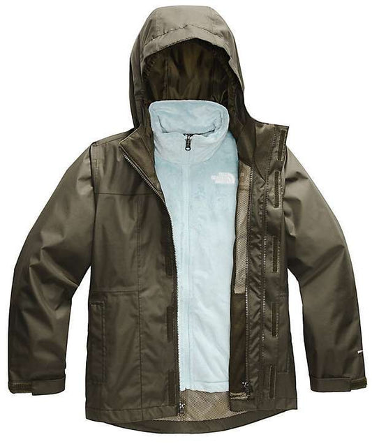 The North Face Girls' Osolita Triclimate Jacket (New Taupe Green)