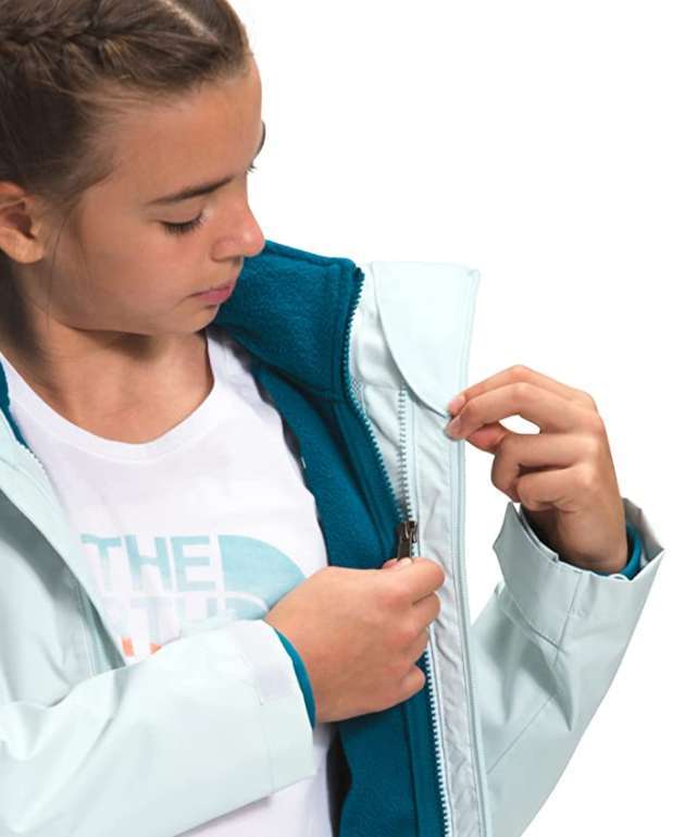 North Face Girls' Vortex Triclimate Jacket #NF0A5GCJ0UF Ice Blue
