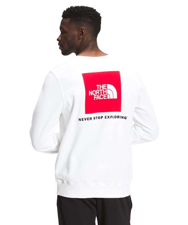 North Face Men's Box NSE Crew Neck Pullover Sweatshirt #NF0A5A6FN4 (TNF White)