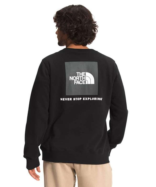 North Face Men's Box NSE Crew Neck Pullover Sweatshirt #NF0A5A6JK3 (TNF Black)