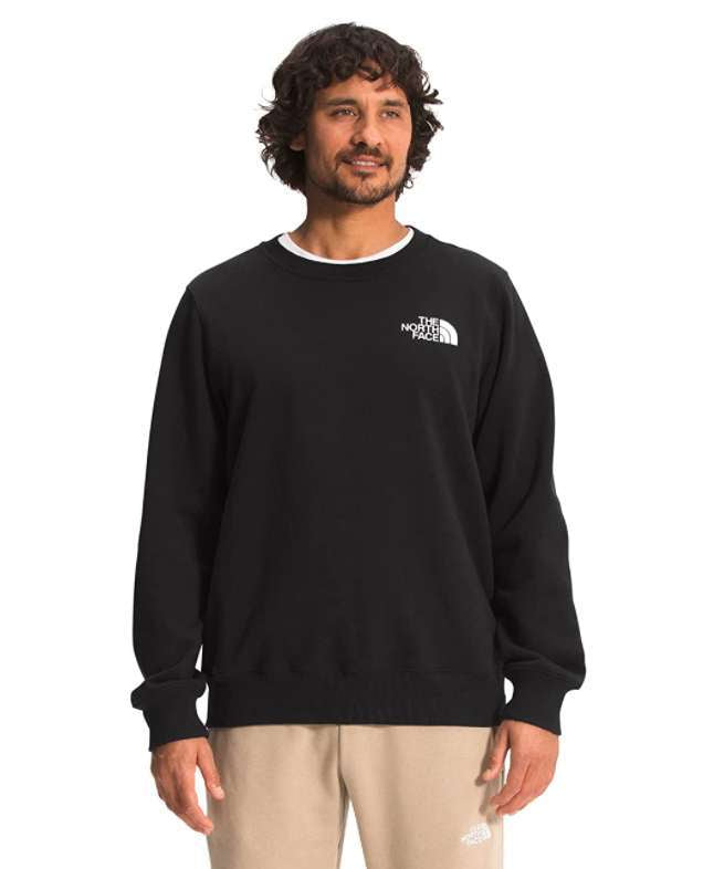 North Face Men's Box NSE Crew Neck Pullover Sweatshirt #NF0A5A6JK3 (TNF Black)