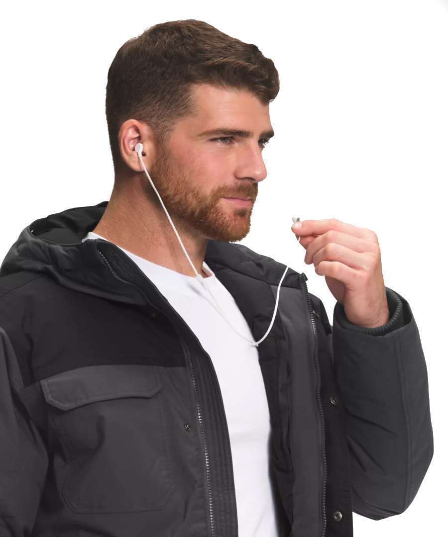 The North Face Men's Gotham Jacket III (Asphalt Grey/TNF Black)