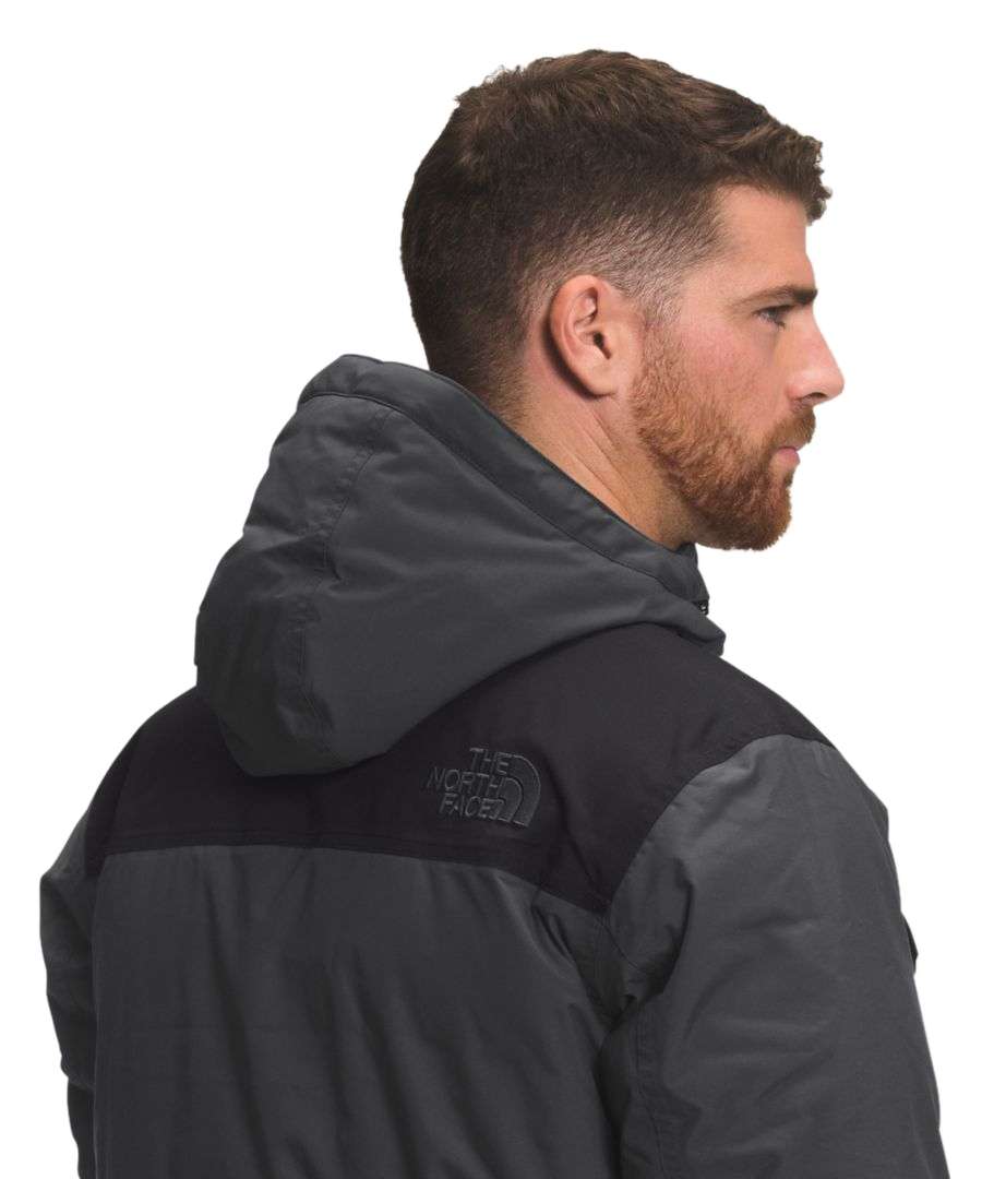 North Face Men's Gotham Jacket III #NF0A33RGMN8 Asphalt Grey-TNF Black