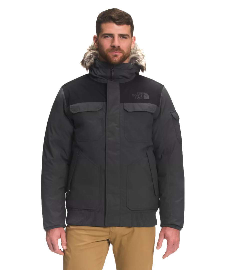 North Face Men's Gotham Jacket III #NF0A33RGMN8 Asphalt Grey-TNF Black