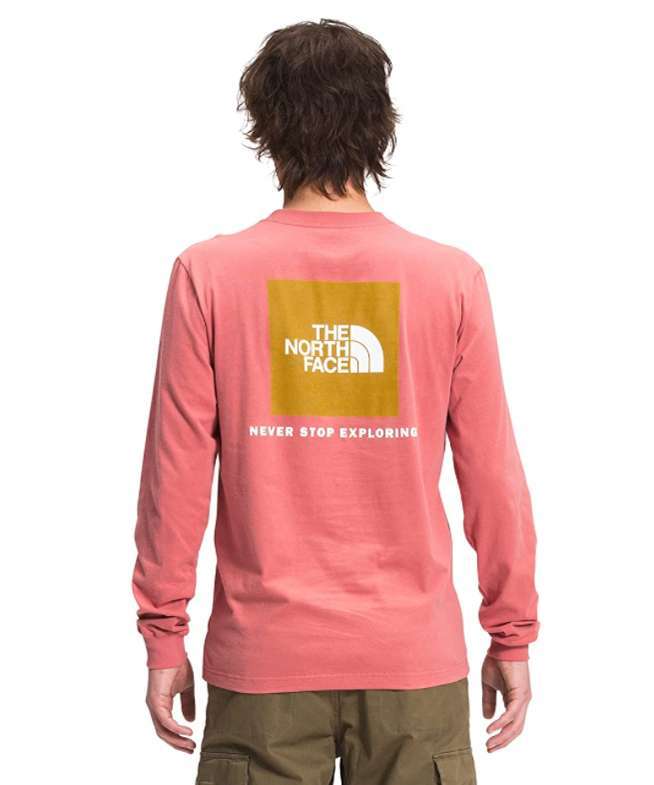North Face Men's Long Sleeve Box Tee #NF0A4762UBG Faded Rose
