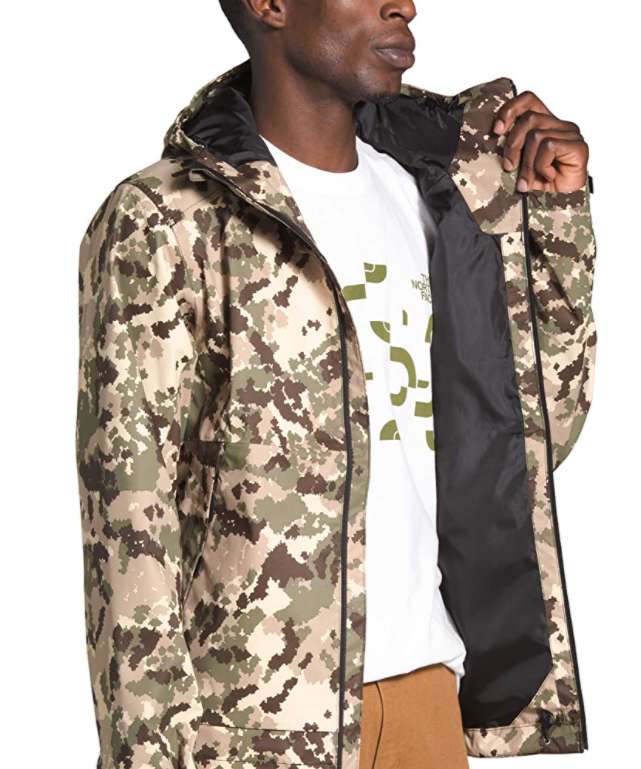 The North Face Men's Millerton Jacket (Burnt Olive Green Digi Topo Print)