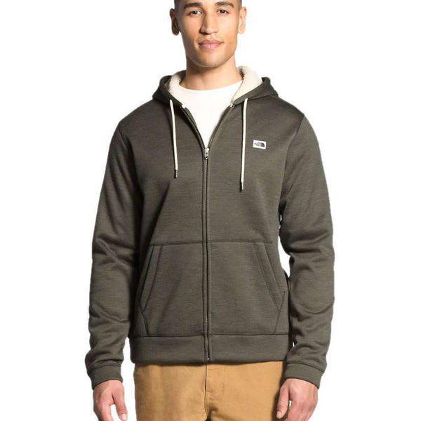 The North Face Men's Sherpa Patrol Full Zip Hoodie (New Taupe Green White Heather)