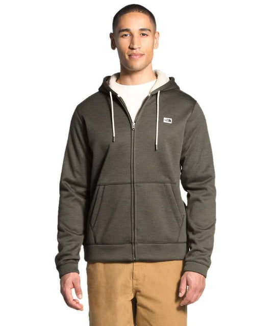 The North Face Men's Sherpa Patrol Full Zip Hoodie (New Taupe Green White Heather)