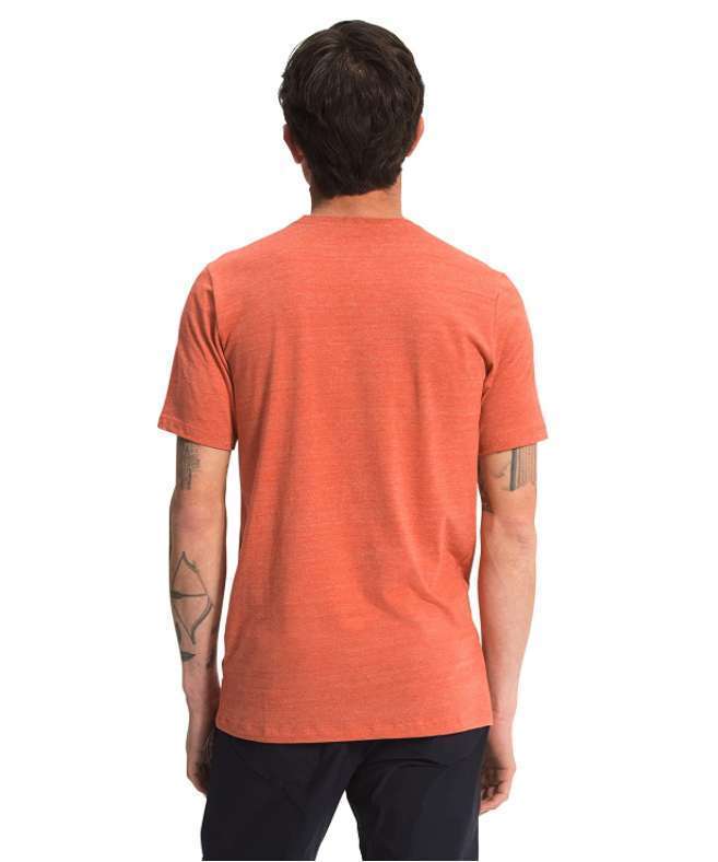 North Face Men’s Short Sleeve Half Dome Tri-Blend Tee #NF0A4M4ERN9 (Burnt Ochre Heather)