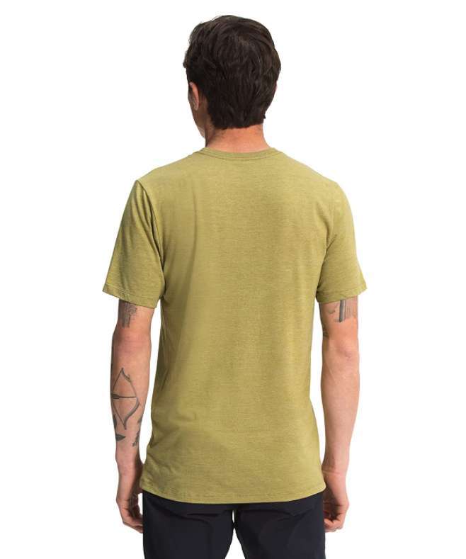 North Face Men’s Short Sleeve Half Dome Tri-Blend Tee #NF0A4M4EY9S (Green Moss Heather)