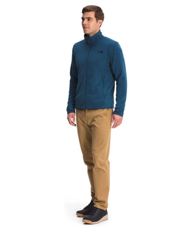 North Face Men's TKA Glacier Full Zip Jacket #NF0A4AJCBH7 Monterey Blue