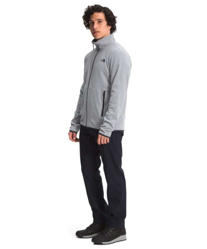 North Face Men's TKA Glacier Full Zip Jacket #NF0A4AJCV3T Mid Grey