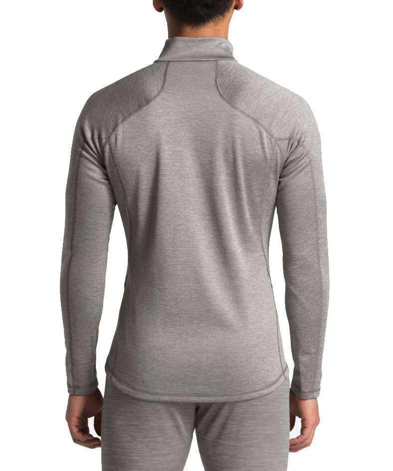 The North Face Men's Warm Long-Sleeve Zip Neck Zinc Grey