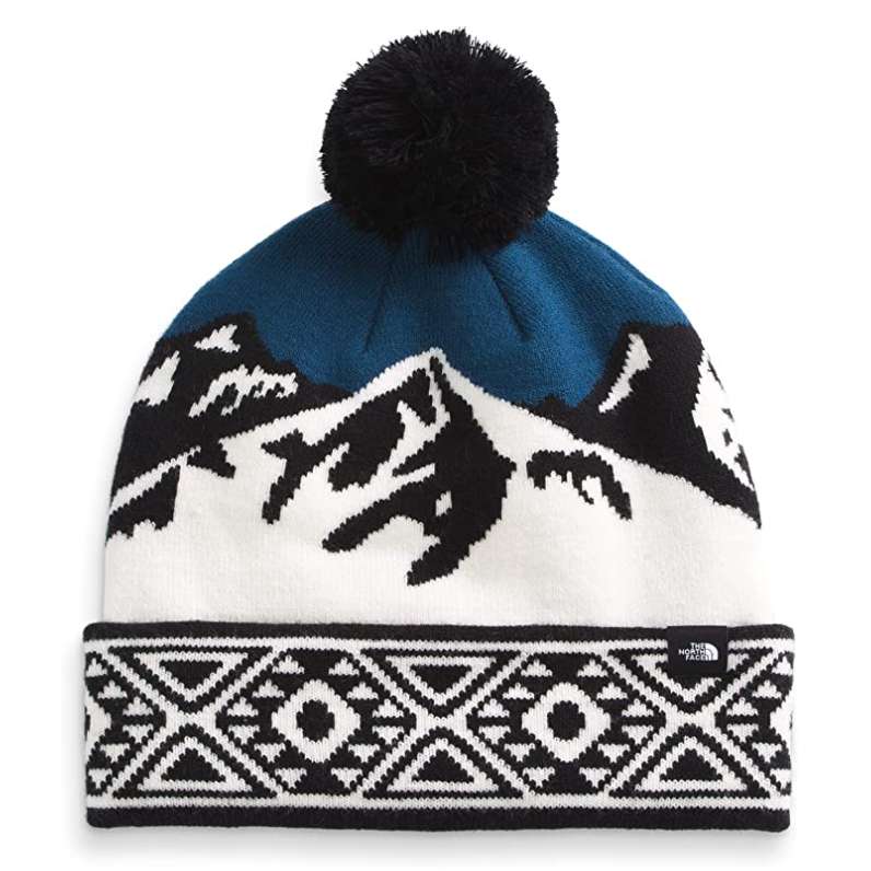 North Face Ski Tuke Pom Hat #NF0A4SIEBH7 Monterey Blue