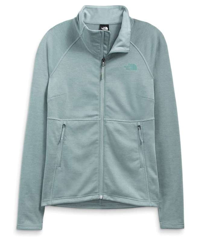 North Face Women’s Canyonlands Full Zip Sweatshirt #NF0A3SRH0LL Silver Blue Heather