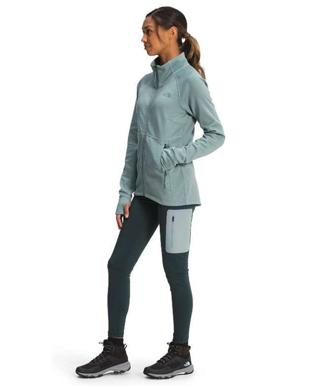 North Face Women’s Canyonlands Full Zip Sweatshirt #NF0A3SRH0LL Silver Blue Heather