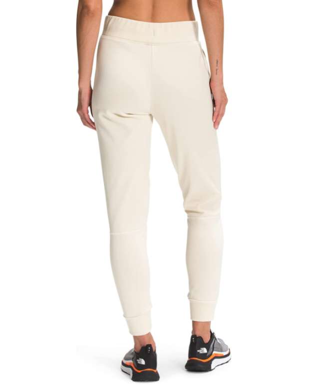 North Face Women's Exploration Fleece Jogger #NF0A5GB93BT Vintage White Heather/TNF White Logo