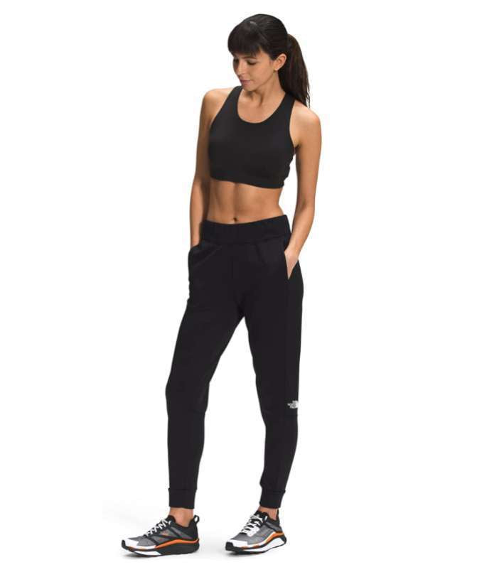 North Face Women's Exploration Fleece Jogger #NF0A5GB9HV2 TNF Black/TNF White Logo