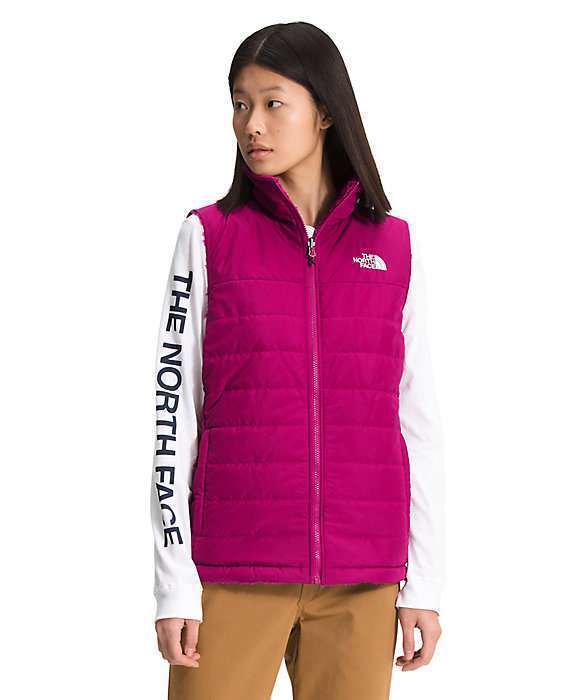 North Face Women’s Mossbud Insulated Reversible Vest #NF0A4R3GJD8 Roxbury Pink