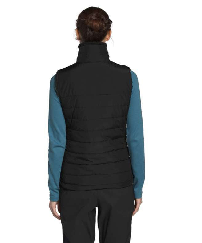 North Face Women’s Mossbud Insulated Reversible Vest #NF0A4R3GJK3 TNF Black