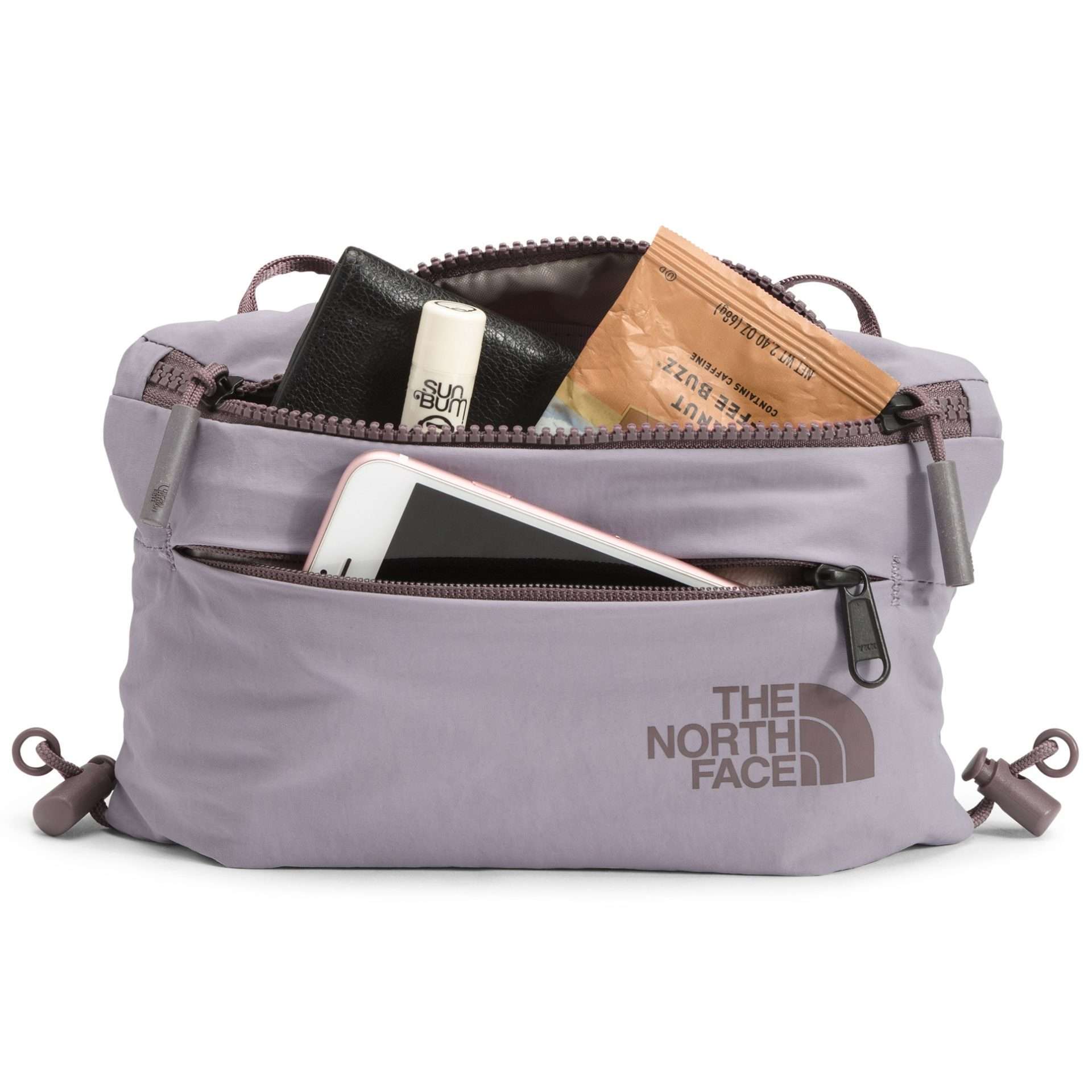 North Face Women's Never Stop Lumbar Pack #NF0A52T2204 Minimal Grey/graphite Purple